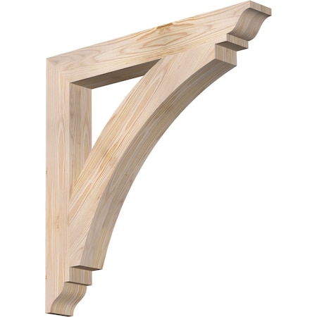 Ekena Millwork Thorton Traditional Smooth Bracket, Douglas Fir, 3 1/2"W x 28"D x 28"H BKT04X28X28THR01SDF